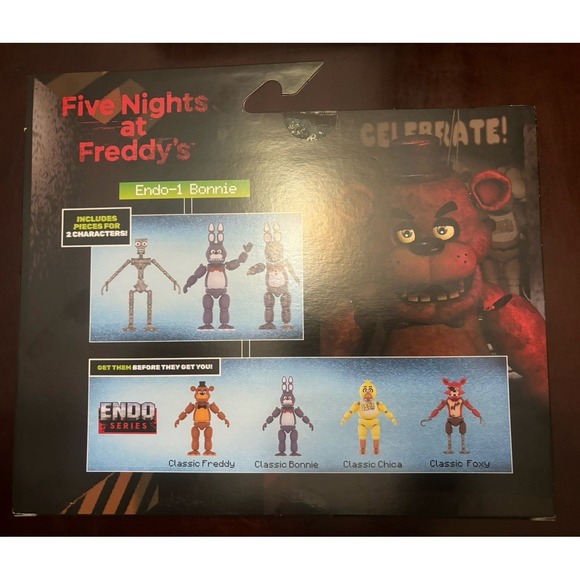 Five Nights at Freddy's FNAF Endo Series Classic & Withered Bonnie Figure Set - Picture 4 of 4